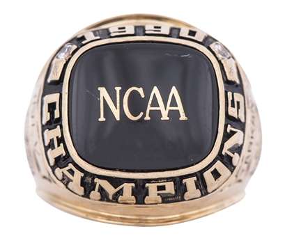 1990 Jerry Tarkanian UNLV NCAA Basketball National Championship Ring With Original Presentation Box